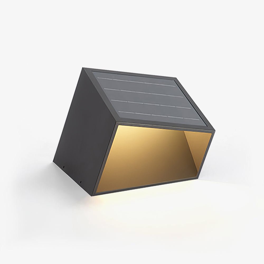 Modern Solar Powered Cube Garden Light Waterproof Outdoor Patio LED Lamp