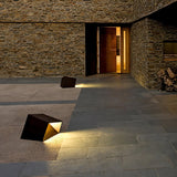 Modern Solar Powered Cube Garden Light Waterproof Outdoor Patio LED Lamp