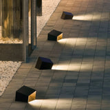 Modern Solar Powered Cube Garden Light Waterproof Outdoor Patio LED Lamp