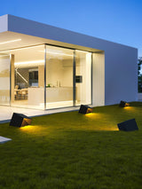Modern Solar Powered Cube Garden Light Waterproof Outdoor Patio LED Lamp