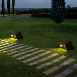 Modern Solar Powered Cube Garden Light Waterproof Outdoor Patio LED Lamp