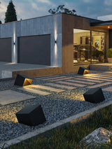 Modern Solar Powered Cube Garden Light Waterproof Outdoor Patio LED Lamp