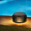 Modern Solar Powered Garden Post Light Waterproof Three Color LED Outdoor Path Lamp
