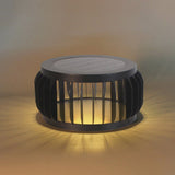 Modern Solar Powered Garden Post Light Waterproof Three Color LED Outdoor Path Lamp