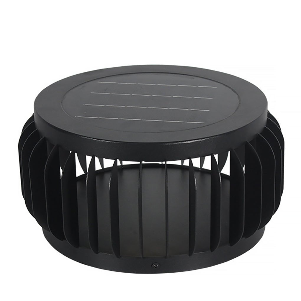 Modern Solar Powered Garden Post Light Waterproof Three Color LED Outdoor Path Lamp