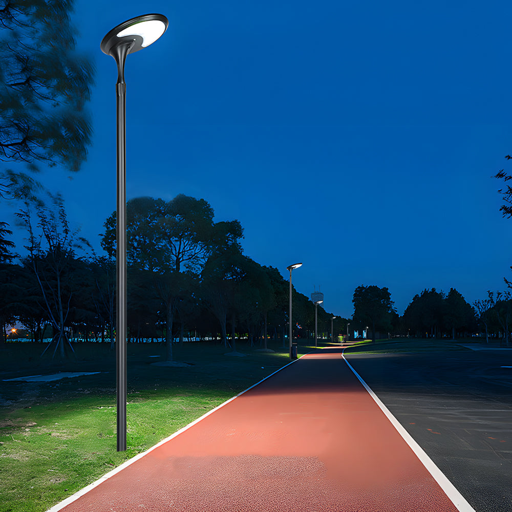 Modern Solar Powered LED Lamp Post Outdoor IP65 Waterproof Street Light for Gardens and Parks
