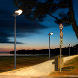 Modern Solar Powered LED Lamp Post Outdoor IP65 Waterproof Street Light for Gardens and Parks
