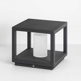 Modern Solar Powered LED Outdoor Post Lights Waterproof Aluminum Pillar Lamp for Garden Path