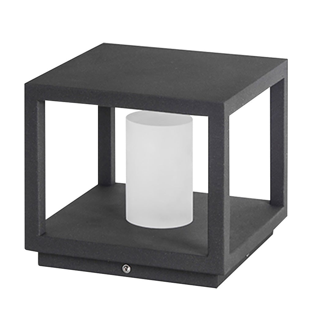 Modern Solar Powered LED Outdoor Post Lights Waterproof Aluminum Pillar Lamp for Garden Path