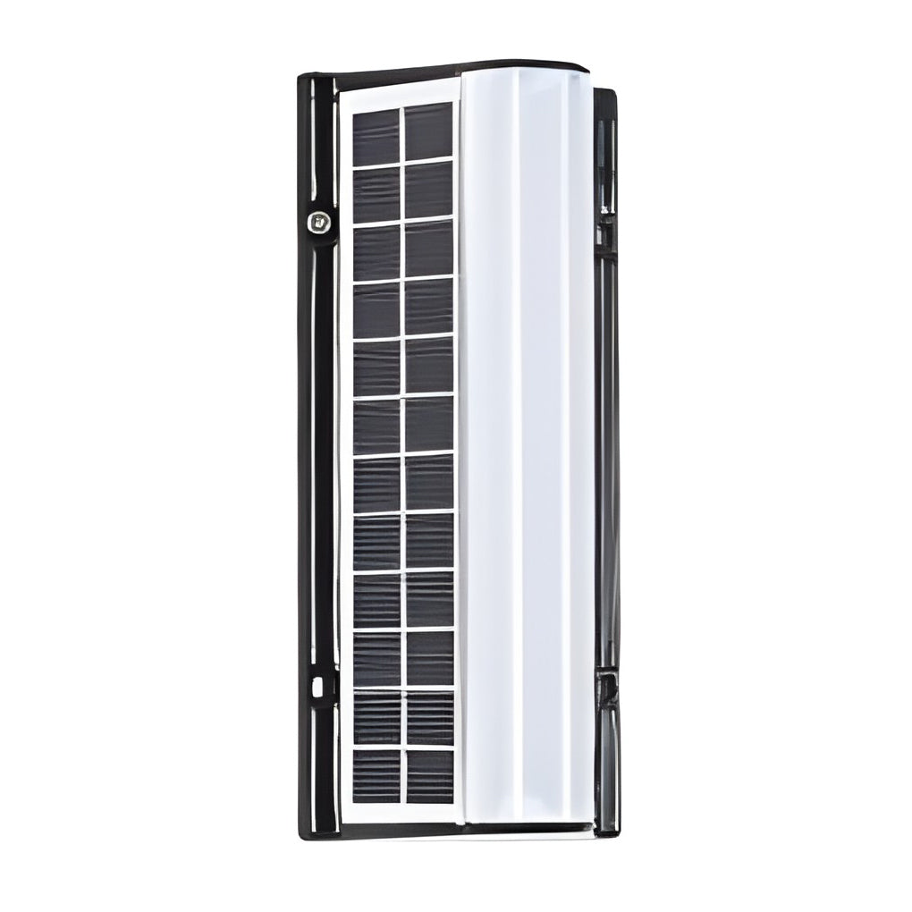 Modern Solar Powered LED Outdoor Wall Sconce Waterproof Linear Acrylic Porch Light