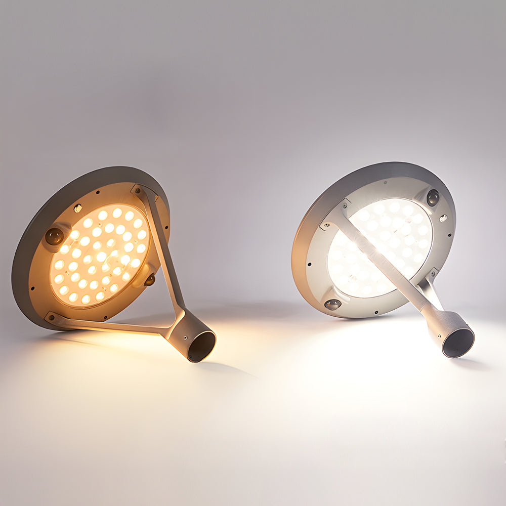 Modern Solar Powered Outdoor Garden Post Light Waterproof Dual Motion Sensor LED Pole Lamp
