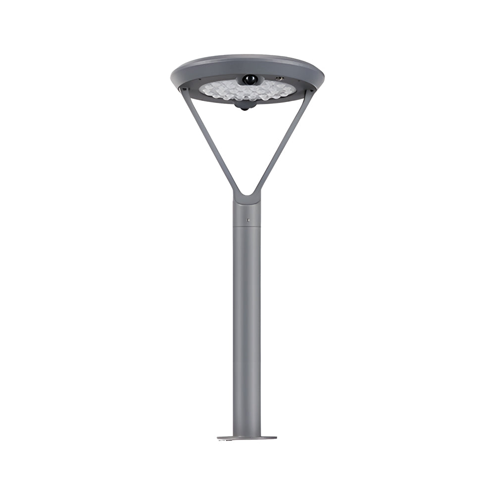 Modern Solar Powered Outdoor Garden Post Light Waterproof Dual Motion Sensor LED Pole Lamp
