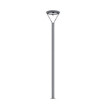 Modern Solar Powered Outdoor Garden Post Light Waterproof Dual Motion Sensor LED Pole Lamp