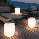 Modern Solar Powered Outdoor Lantern Waterproof Portable LED Table Lamp for Patio