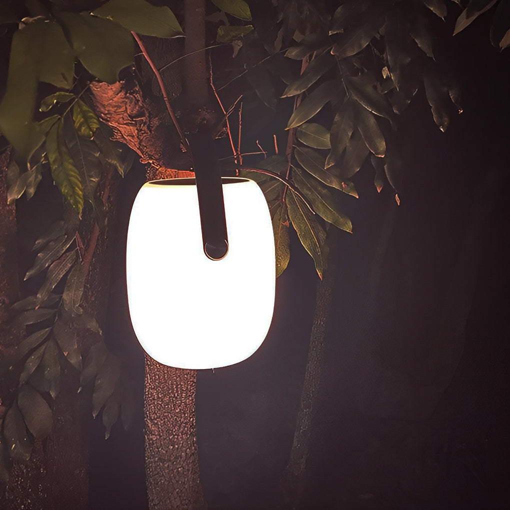 Modern Solar Powered Outdoor Lantern Waterproof Portable LED Table Lamp for Patio