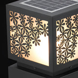 Modern Solar Powered Outdoor LED Pathway Light Waterproof Black Landscape Lawn Lamp for Garden