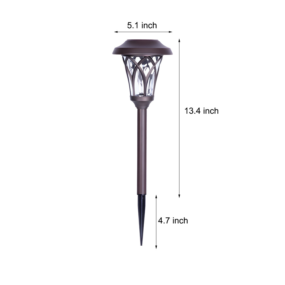 Modern Solar Powered Outdoor Pathway Lights Waterproof Stainless Steel Landscape Garden Lighting