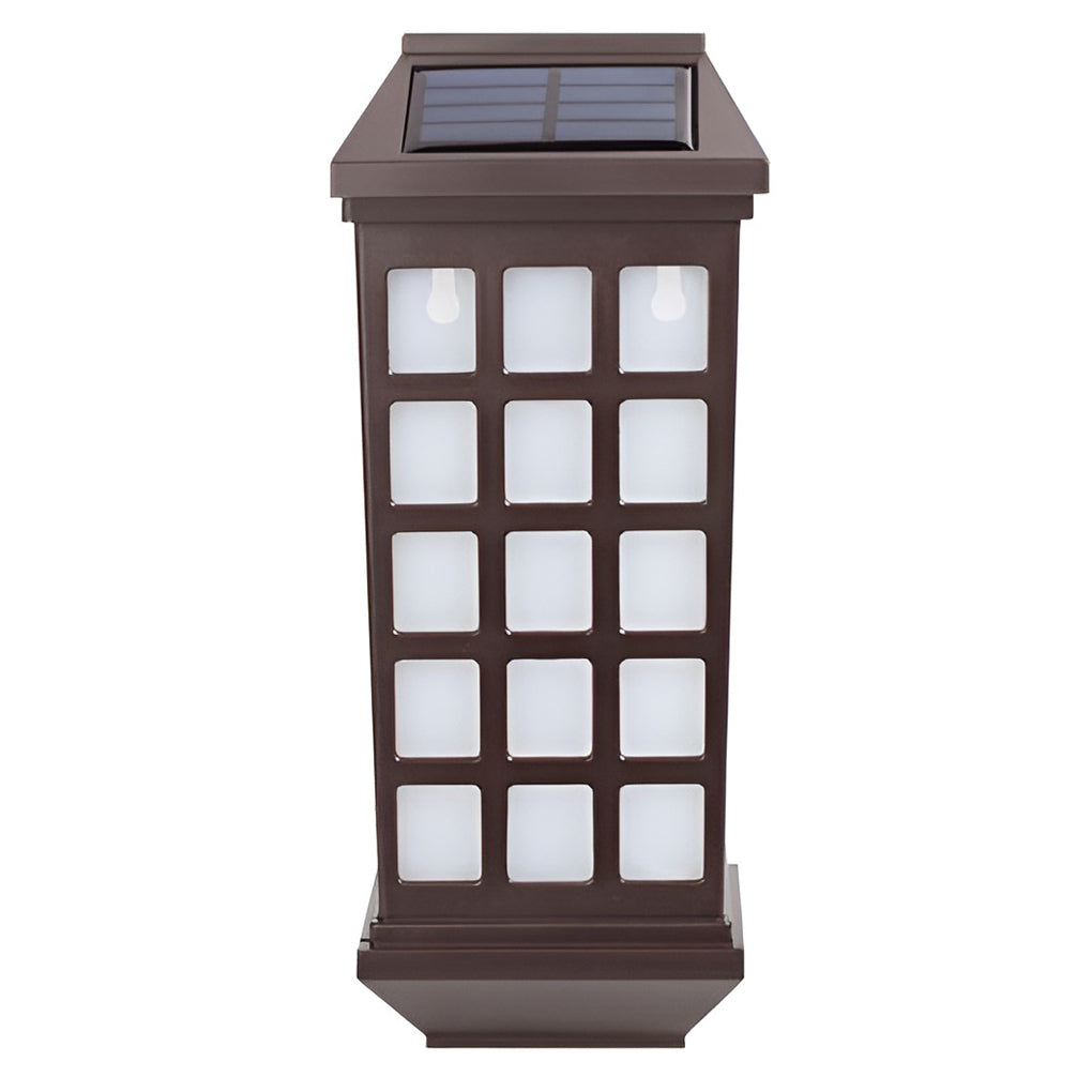 Modern Solar Powered Outdoor Wall Lamp Waterproof LED Exterior Sconce for Garden Patio and Courtyard
