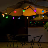 Modern Solar Powered RGB Color Changing Wall Washer Lights Waterproof Outdoor LED Sconces 2 Pack