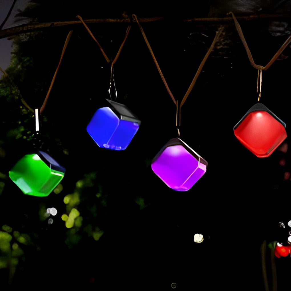 Modern Solar Powered RGB Color Changing Wall Washer Lights Waterproof Outdoor LED Sconces 2 Pack