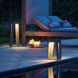 Modern Solar Powered Square LED Path Light Waterproof Outdoor Garden Lantern for Landscape Lighting