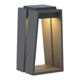 Modern Solar Powered Square LED Path Light Waterproof Outdoor Garden Lantern for Landscape Lighting