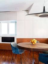 Modern Soleil Noir LED Pendant Light Slender Aerial Design Ceiling Hanging Lamp
