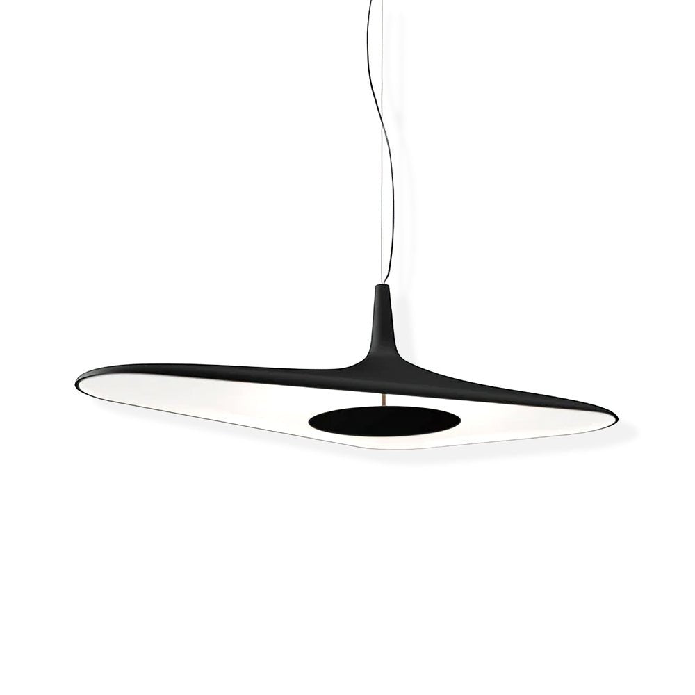 Modern Soleil Noir LED Pendant Light Slender Aerial Design Ceiling Hanging Lamp