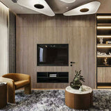 Modern Soleil Noir LED Pendant Light Slender Aerial Design Ceiling Hanging Lamp