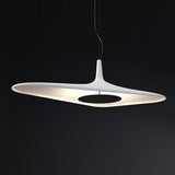 Modern Soleil Noir LED Pendant Light Slender Aerial Design Ceiling Hanging Lamp