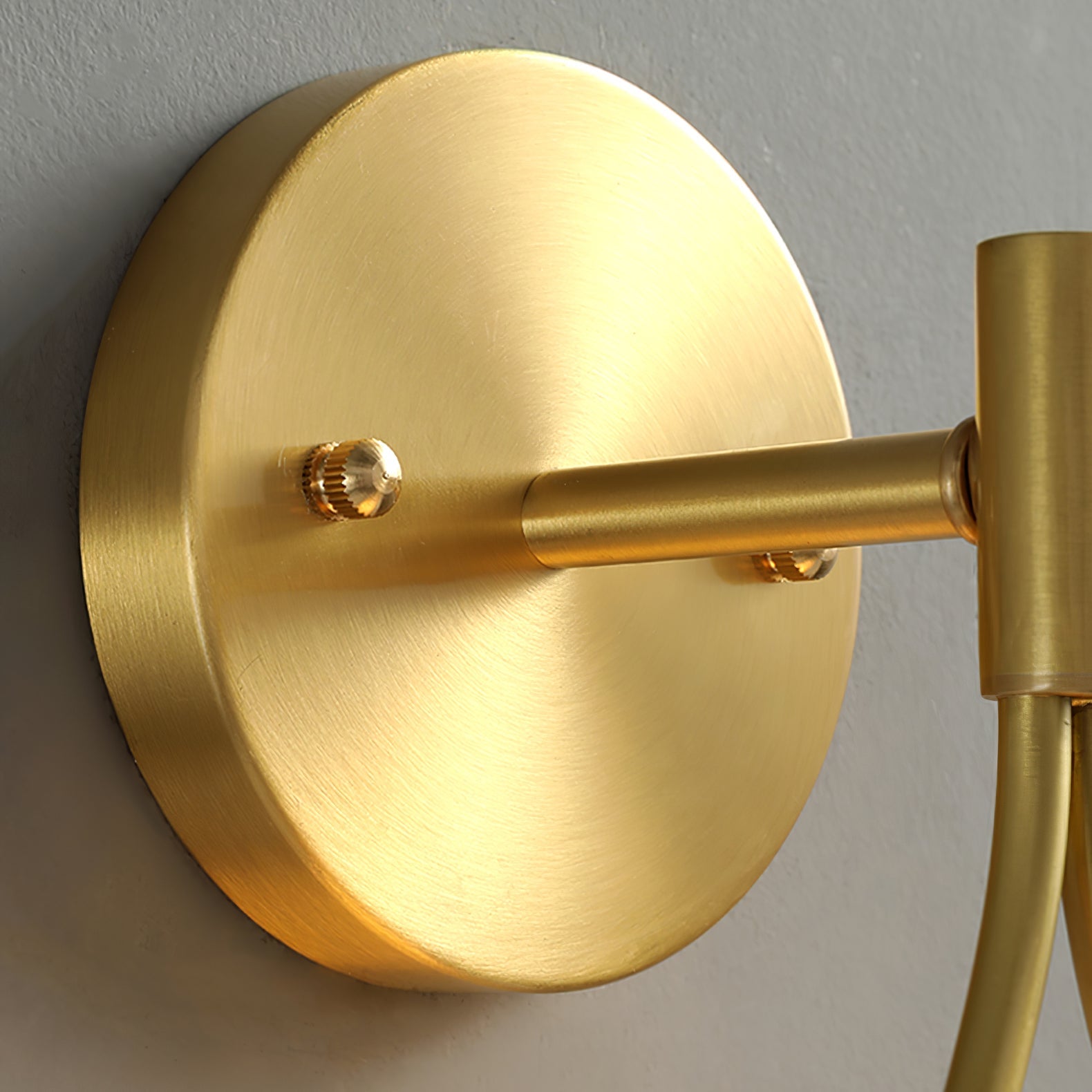 Modern Solid Brass Wall Sconce with Opal Glass Shade Set of 2 Indoor Wall Mounted Lighting Fixture