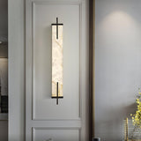 Modern Spanish Alabaster Wall Sconce with Integrated LED for Luxury Interior Lighting