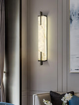Modern Spanish Alabaster Wall Sconce with Integrated LED for Luxury Interior Lighting