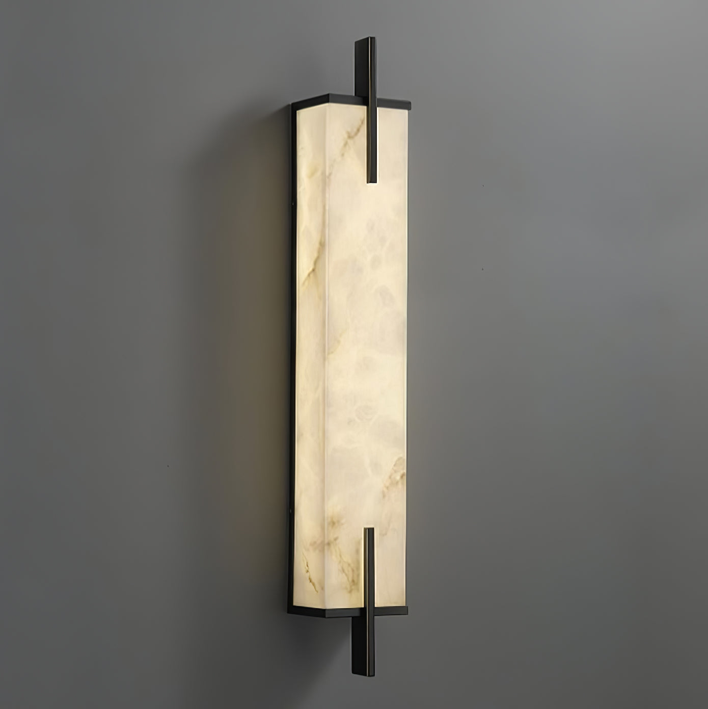 Modern Spanish Alabaster Wall Sconce with Integrated LED for Luxury Interior Lighting