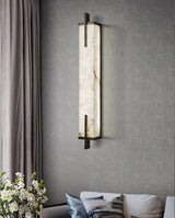 Modern Spanish Alabaster Wall Sconce with Integrated LED for Luxury Interior Lighting