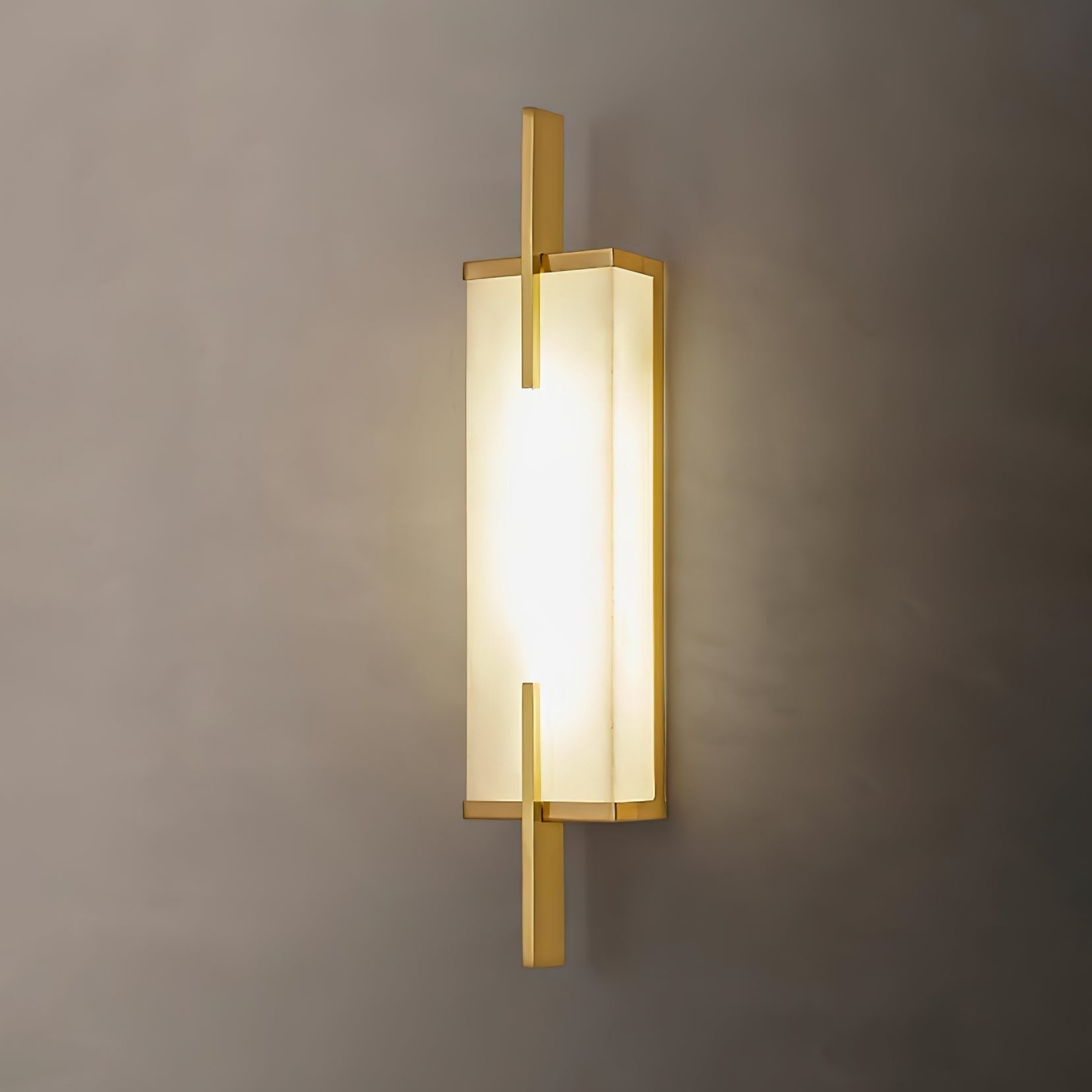Modern Spanish Alabaster Wall Sconce with Integrated LED for Luxury Interior Lighting