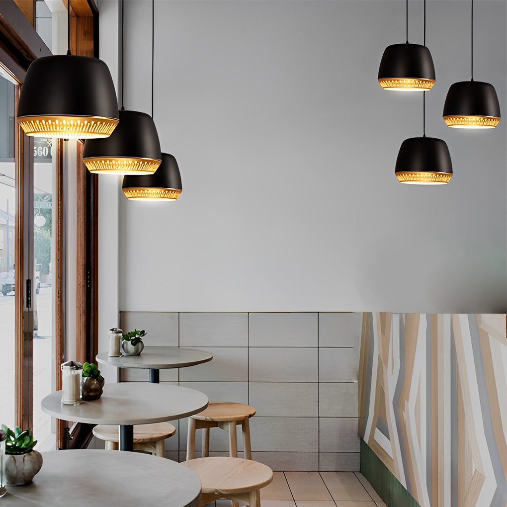 Modern Sphere Metal Pendant Light Minimalist Iron Globe Hanging Lamp for Kitchen Island