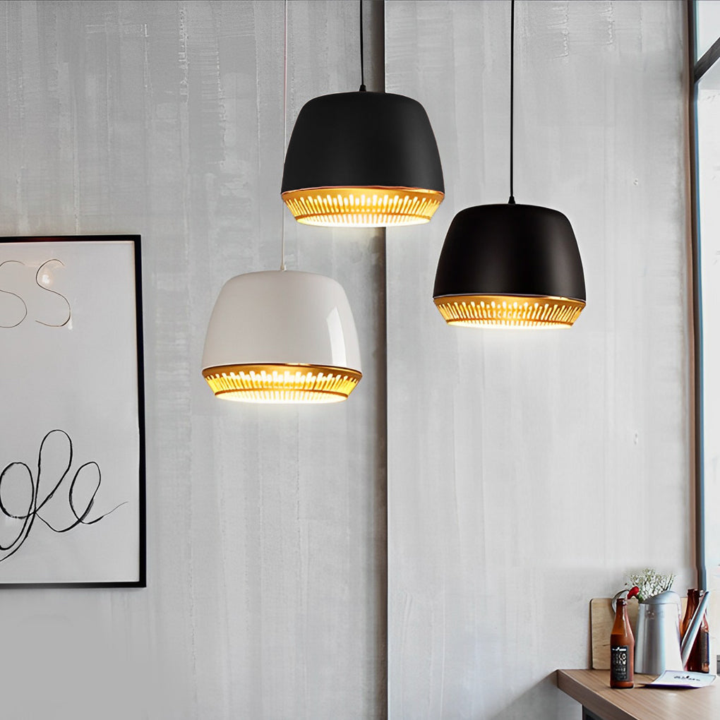 Modern Sphere Metal Pendant Light Minimalist Iron Globe Hanging Lamp for Kitchen Island