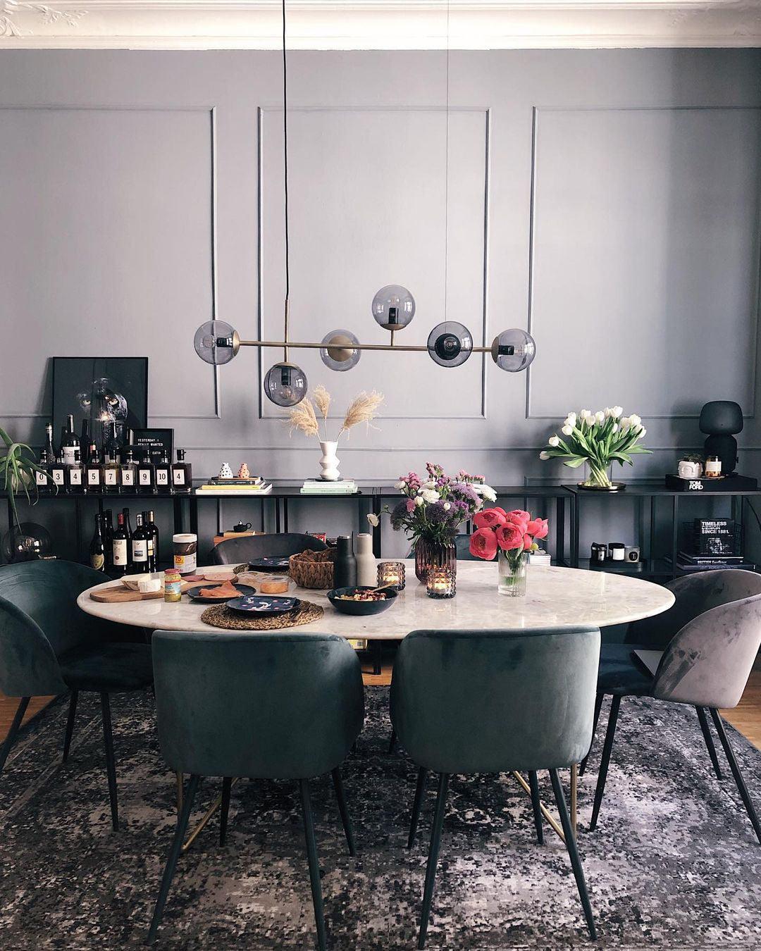 Modern Spherical Glass Bead Crown Chandelier Brass Industrial Pendant Light