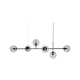 Modern Spherical Glass Bead Crown Chandelier Brass Industrial Pendant Light