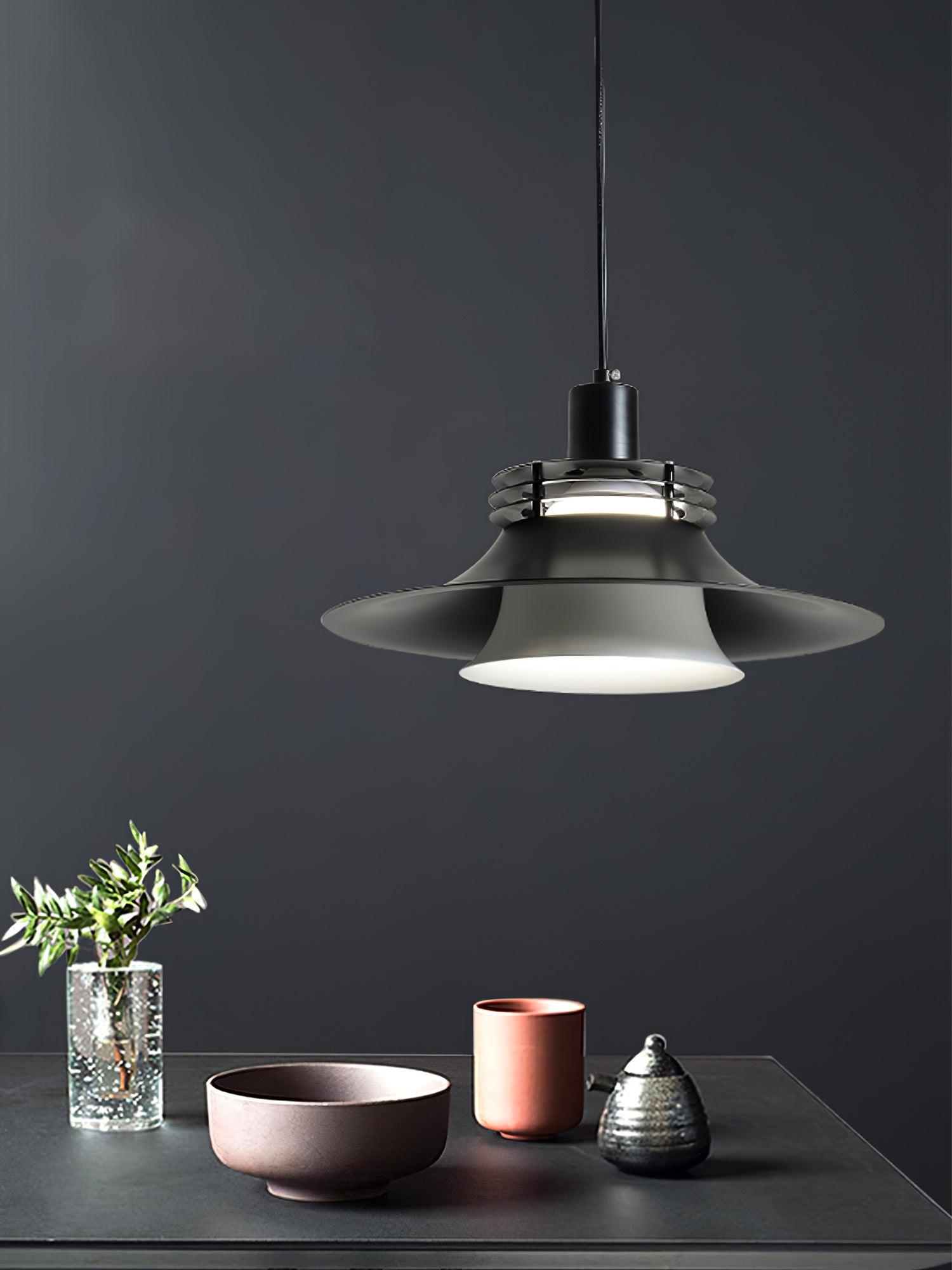 Modern Spherical Two Shade Pendant Light for Kitchen Island and Minimalist Living Room