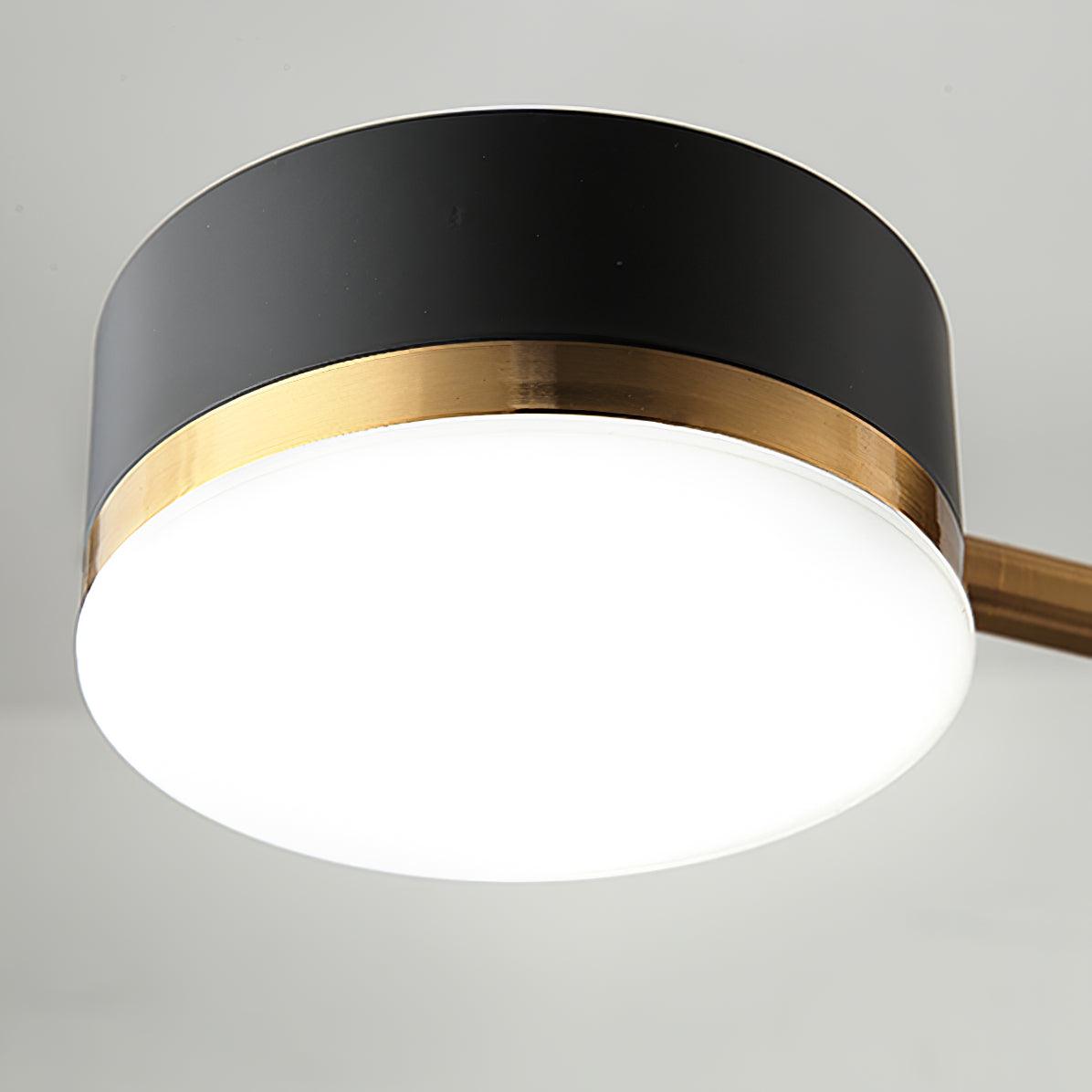 Modern Spider Jewel LED Chandelier Black and Gold Gasolier Ceiling Light for Dining Room and Living Area