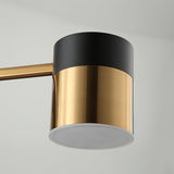 Modern Spider Jewel LED Chandelier Black and Gold Gasolier Ceiling Light for Dining Room and Living Area