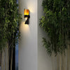 Modern Spiral Exterior Up and Down Wall Light for Garden Porch IP65 Waterproof Wall Sconce