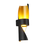 Modern Spiral Exterior Up and Down Wall Light for Garden Porch IP65 Waterproof Wall Sconce