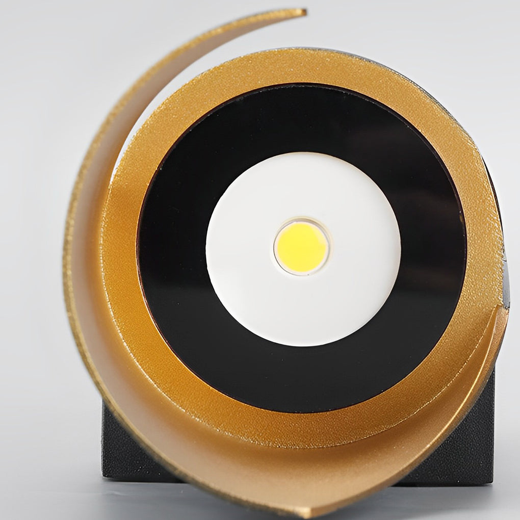 Modern Spiral Exterior Up and Down Wall Light for Garden Porch IP65 Waterproof Wall Sconce
