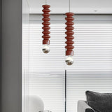 Modern Spiral Gourd Metal Pendant Light with Semi Plated Chrome Bulb for Dining Room and Bedroom Decor