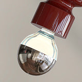 Modern Spiral Gourd Metal Pendant Light with Semi Plated Chrome Bulb for Dining Room and Bedroom Decor