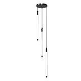 Modern Spiral LED Staircase Chandelier Long Acrylic Pendant Light for Duplex Foyer and Hallways