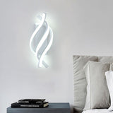 Modern Spiral LED Wall Sconce Minimalist Three Color Dimming Bedside Light Fixture